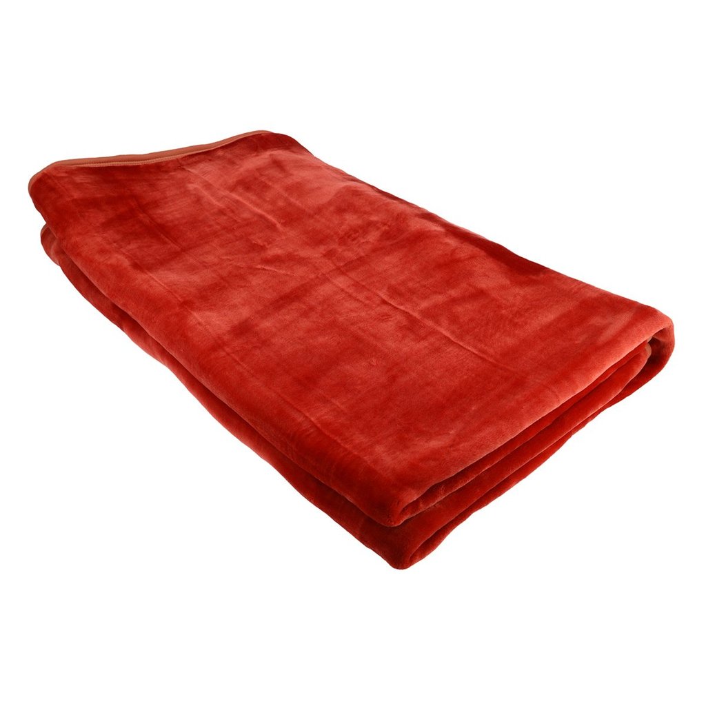 Treasure Solid Double Blanket (Red)